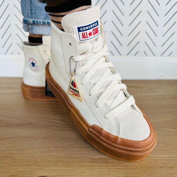 ⭐Converse Chuck Taylor All Star Women shoes Sz 7.5 Cruise Egret HI Suede A09088C - Picture 4 of 10